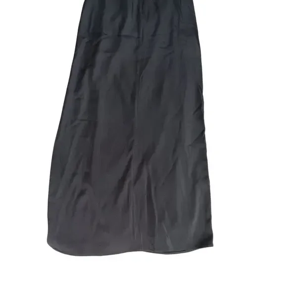 New with Tags Mac Duggal Black One Shoulder Feather Trim Gown Formal Dress Size6 - Picture 11 of 16